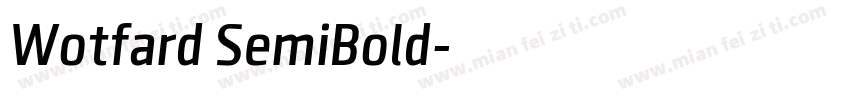 Wotfard SemiBold字体转换